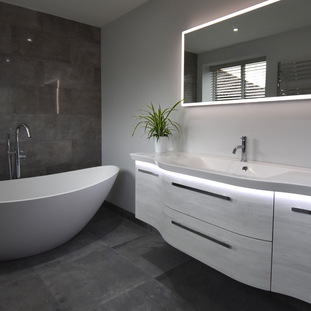 Contemporary bathroom transformation with Pelipal – The Bathroom Sanctuary