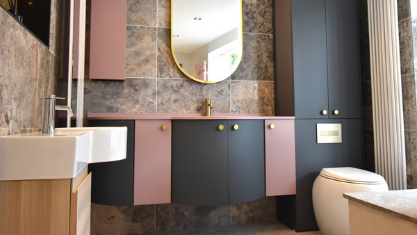 Curved basin and WC unit from Ambiance Bain Showroom