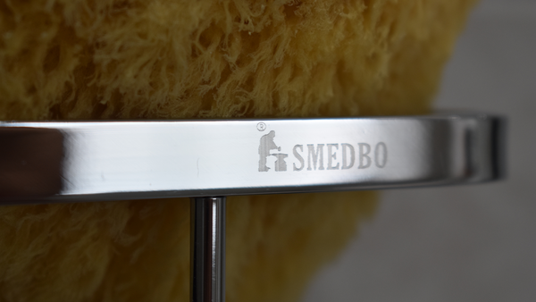 Smedbo sideline designer shower basket in black and chrome