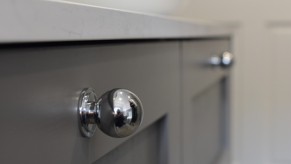 Harrow wall hung four drawer vanity unit from Burbidge & Son