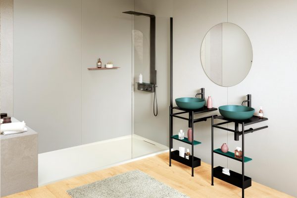 Acquabella double green On-Top circular sinks