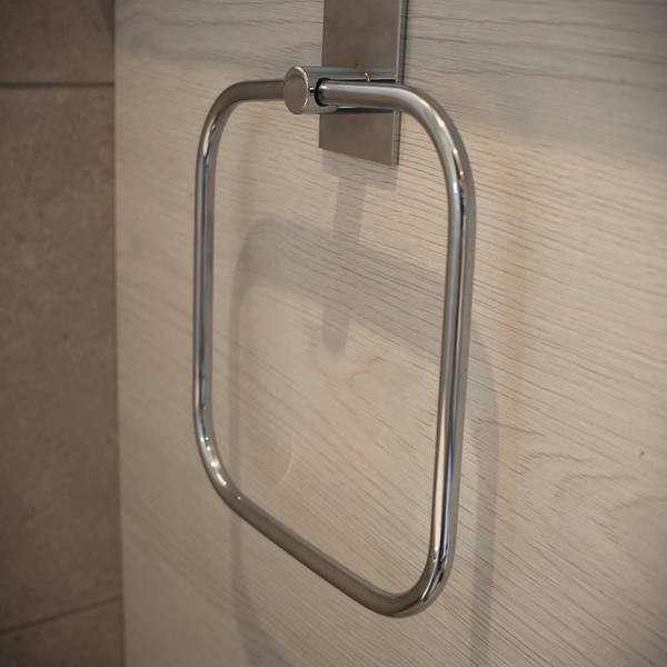 Smedbo chrome stainless steel towel ring