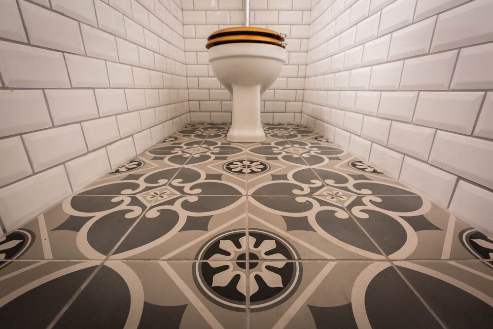 Victorian style cloakroom renovation using Burlington bathroom products