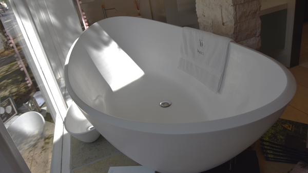 Breeze stone freestanding bath from Waters