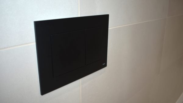 TeceNow flush plate in matt black