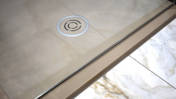 Acquabella shower tray in cappuccino