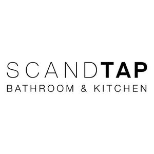 ScandTap logo for bathroom and kitchen products on a white background